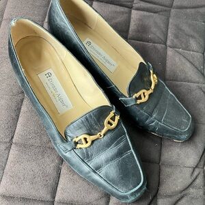 Etienne Aigner Black Loafers
